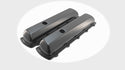 Steel Valve Covers – Fits 1964–1980 Oldsmobile 330‑350‑400‑425‑455 (Stock Height, 1 Push‑In Hole, Smooth Top) – Black Finish