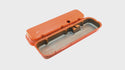Steel Short Valve Covers – Fits 1965–95 Chevy BB 396-427-454-502 – 1 Hole – Orange