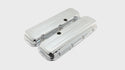 Steel Short Valve Covers – Fits 1965–95 Chevy BB 396-427-454-502 – 1 Hole – Chrome