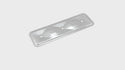 1962-74 CHEVY 194-230-250 STRAIGHT-INLINE 6 CYLINDER STEEL VALVE COVER SIDE PLATE - CHROME (One Plate Only)