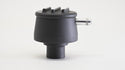 ALUMINUM BREATHER PCV VALVE  POLISHED FINNED - BLACK