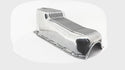 ALUMINUM 1980-85 CHEVY SB 262-400 STOCK CAPACITY OIL PAN - RETRO POLISHED FINNED BAFFLED - POLISHED