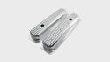 Aluminum 1987–97 Chevy Short Valve Covers Center Bolt – Full Finned – Polished