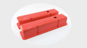 Steel Tall Valve Covers – Fits 1958–86 Chevy Small Block 283-400 – 1 Hole – Orange