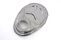 Steel Chevy 1955–1995 SB 283–400 Timing Chain Cover – Black Chrome