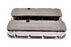 STEEL 1965-2000 CHEVY BB 502 TALL VALVE COVERS C.I.D 502 LOGO - BLACK CHROME