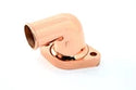 Aluminum Chevy 90 Degree Rotating Swivel Water Neck Thermostat Housing O-Ring - Copper