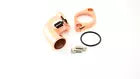 Aluminum Chevy 90 Degree Rotating Swivel Water Neck Thermostat Housing O-Ring - Copper