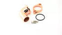 Aluminum Chevy 90 Degree Rotating Swivel Water Neck Thermostat Housing O-Ring - Copper
