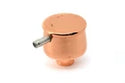 ALUMINUM BREATHER PCV VALVE SMOOTH - POWDER COATED MATTE COPPER