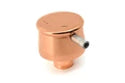 ALUMINUM BREATHER PCV VALVE SMOOTH - POWDER COATED MATTE COPPER