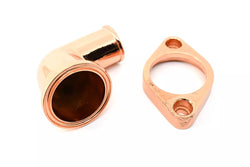 Aluminum Chevy 90 Degree Rotating Swivel Water Neck Thermostat Housing O-Ring - Copper
