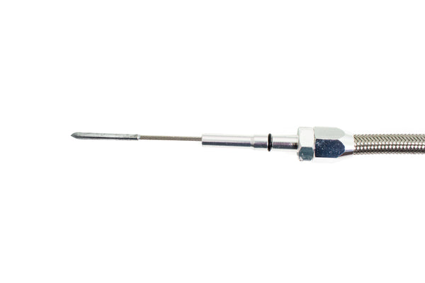 CFR PERFORMANCE STAINLESS BRAIDED CHRYSLER HEMI 5.7L, 6.1L, 6.4L CENTER SUMP PAN FLEXIBLE DIPSTICK - NATURAL