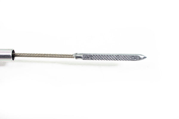CFR PERFORMANCE STAINLESS BRAIDED CHRYSLER HEMI 5.7L, 6.1L, 6.4L CENTER SUMP PAN FLEXIBLE DIPSTICK - NATURAL