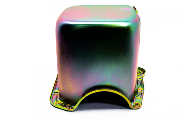 1958-79 CHEVY SMALL BLOCK 283-305-327-350-400 STOCK OEM STYLE OIL PAN - ZINC