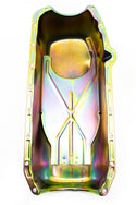 1958-79 CHEVY SMALL BLOCK 283-305-327-350-400 STOCK OEM STYLE OIL PAN - ZINC