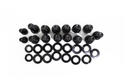 CFR Performance Oil Pan Bolts Kit SHC – 17-Piece Steel Bolt & Lock Washer Set – Black Finish