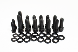 CFR Performance Oil Pan Bolts Kit SHC – 17-Piece Steel Bolt & Lock Washer Set – Black Finish