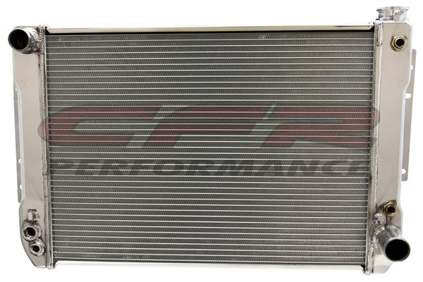 CFR 1967-69 CHEVY CAMARO DIRECT FIT ALUMINUM RADIATOR W-AT COOLER - DIRECT REPLACEMENT - POLISHED