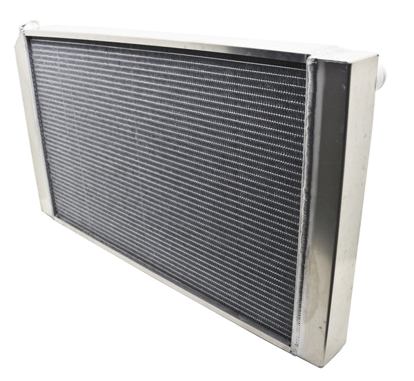 ALUMINUM EMC 1968-77 CHEVY CHEVELLE A-BODY RADIATOR DIRECT FIT W-AT COOLER - NATURAL
