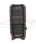STEEL 1986-02 CHEVY SMALL BLOCK 283-305-327-350 STOCK CAPACITY OIL PAN - ORANGE