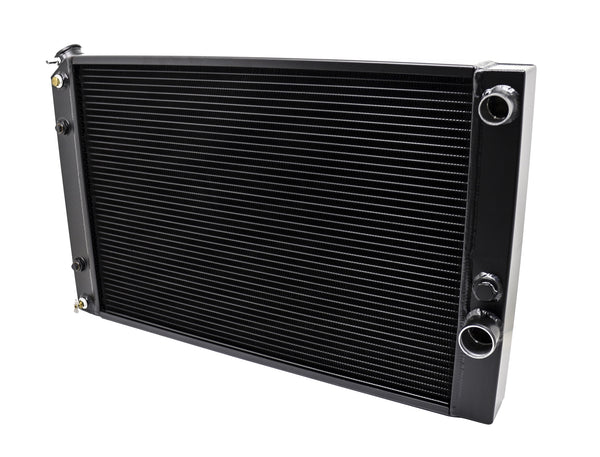ALUMINUM EMC 2 1970-81 CHEVY CAMARO RADIATOR DIRECT FIT LS CONVERSION - BLACK