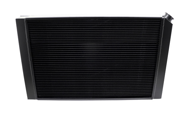 ALUMINUM EMC 2 1970-81 CHEVY CAMARO RADIATOR DIRECT FIT LS CONVERSION - BLACK