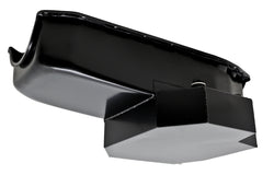 STEEL 1980-85 CHEVY SB 305-427 ROAD RACING OIL PAN W- WINDAGE TRAY - BLACK
