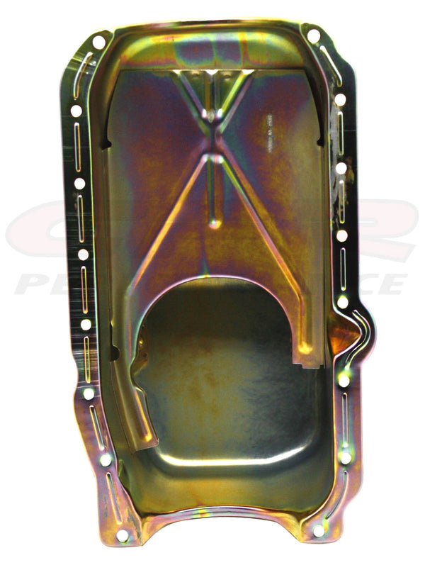 NHRA APPROVED 1986-95 CHEVY-GM 262 4.3L V6 PICKUP OIL PAN - ZINC