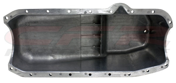 1980-85 CHEVY SMALL BLOCK 283-305-327-350 ALUMINUM STOCK CAPACITY OIL PAN - RETRO FINNED