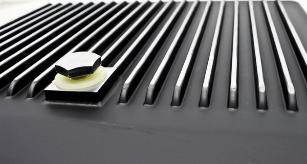 CHEVY-GM 700R4-4L60E-4L65E ALUMINUM TRANSMISSION PAN KIT  FINNED - BLACK