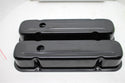 1959-79 PONTIAC 301-326-350-389-400-421-428-455 V8 TALL STEEL VALVE COVERS - EDP BLACK