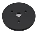 CHEVY SMALL BLOCK BLACK ALUMINUM CRANK PULLEY - 1 GROOVE (SHORT)
