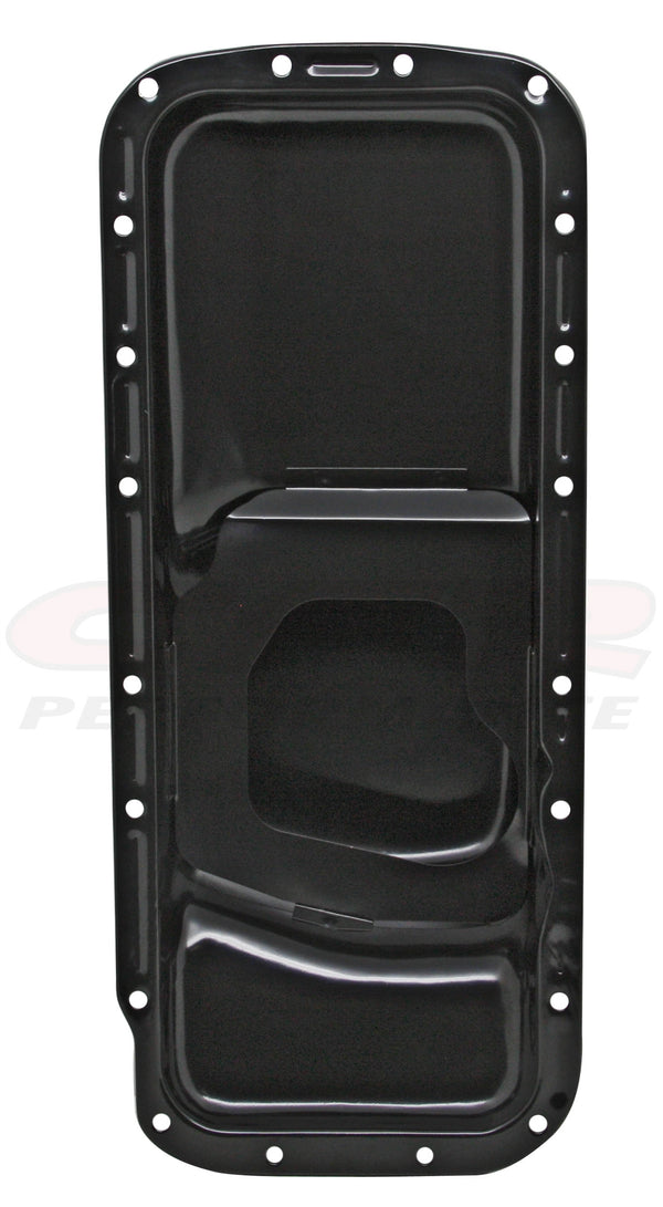 Black Oil Pan - Fits 1967–1987 Chrysler/Mopar BB 361 383 400 413 440 & HEMI 426 Engines – Center Sump, 5-Quart Capacity – Black Finish