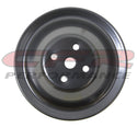 1955-68 CHEVY SMALL BLOCK BLACK STEEL WATER PUMP PULLEY - SHORT (2 GROOVE)