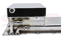 STEEL CHEVY GM LS ENGINES OIL PAN 7 QT 90 DEGREE FITTING - CHROME