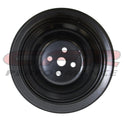 1955-68 CHEVY BIG BLOCK BLACK STEEL WATER PUMP PULLEY - 2 GROOVE (SHORT)